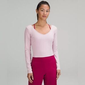 NWOT Lululemon Align Long-Sleeve Shirt in Pink Peony